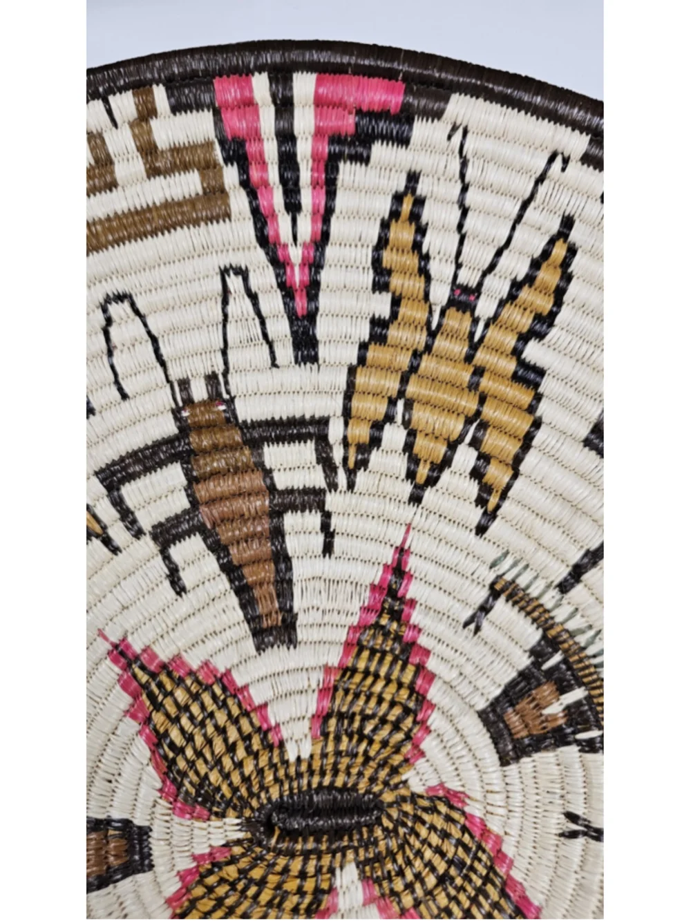 Southwestern Style Woven Coiled Basket Plaque 13